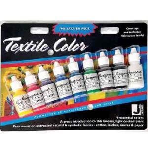 Jacquard Textile Traditionals Fabric Paint Exciter Pack - (9 Pack) Intense Colors