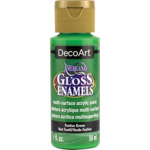 DecoArt Americana Gloss Enamel Paint - (2oz/59ml) Festive Green