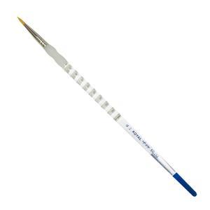 Royal Langnickle Soft-Grip Golden Taklon Brush - Long Handle, Round #2