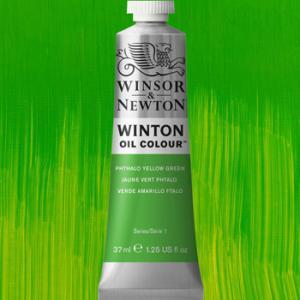 Winsor & Newton Winton Oil Colour Paint - (1.25oz/37ml) Phthalo Yellow Green