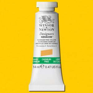 Winsor & Newton Designers Gouache  (0.47oz/14mL) Cadmium-Free Yellow