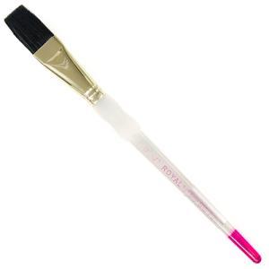 Royal Langnickel Soft-Grip Ox Hair Brush - Short Handle, Wash 1"