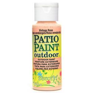 DecoArt Patio Paint Outdoor Acrylic - (2oz/59ml) Vintage Rose