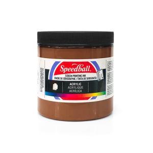 Speedball Screen Printing Acrylic Ink - (8oz/236.2ml) Brown
