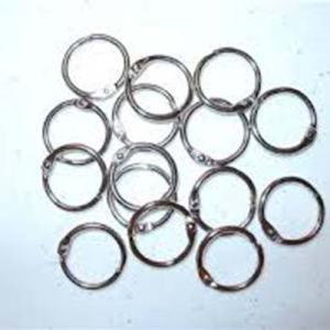 Hygloss Silver Book Rings 1" (50 count)