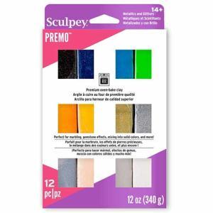 Sculpey Premo Accents Oven-Bake Clay Multipack (12 Count) - Mixed Effects
