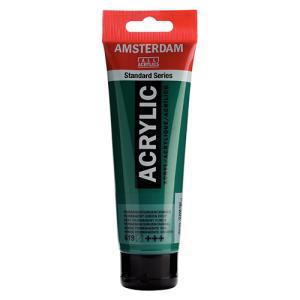 Royal Talens Amsterdam Acrylic Paint - (0.7oz/20ml) Permanent Green Deep