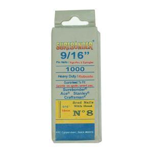 Surebonder #8 Heavy Duty Brad Nails 9/16" - (1000 Count)