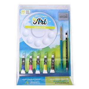 Grumbacher Academy Watercolor Get a Start in Art Set – (11 Pieces)