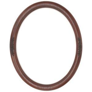 Closeout Oval Frame Cherry Wood with Rose Accents - 22" x 28"
