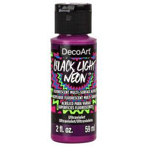 DecoArt Black Light Neon Acrylic Paint - (2oz/59ml) Ultraviolet