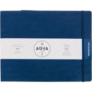 Pentalic Aqua Watercolor Journal 8.5" x 11" - (24 Sheets, 140lb) Midnight Blue