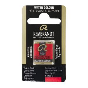 Rembrandt Professional Watercolor Half Pan -364 Quinacridone Red