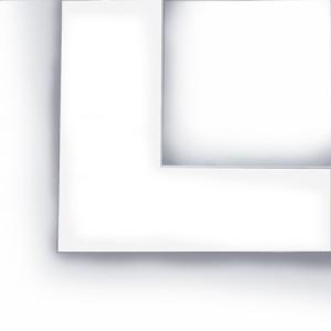 Crescent 18" x 24" Smooth White Pre-Cut Matboard (13.5" x 17.5" opening)