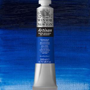 Winsor & Newton Artisan Water Mixable Oil Colour Paint - (6.75oz/200ml) Phthalo Blue (Red Shade)