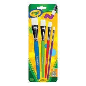Crayola Paint Brushes - (4 Pack) Flat