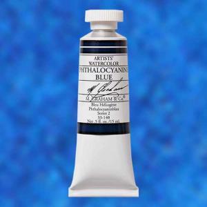 M. Graham & Co. Watercolor Paint – (0.5oz/15ml) Phthalocyanine Blue