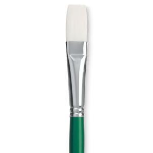 Princeton Summit 6100 Series White Synthetic Long Handle Brush for Oil & Acrylic - Flat 10