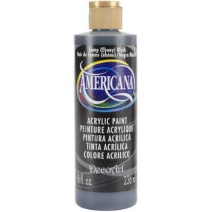 DecoArt Americana Acrylic Paint - (8oz/237ml) Lamp (Ebony) Black