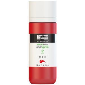 Liquitex Professional Soft Body Acrylic Paint - (32oz/946ml) Cadmium-Free Red med