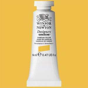 Winsor & Newton Designers Gouache  (0.47oz/14mL) Cadmium Yellow