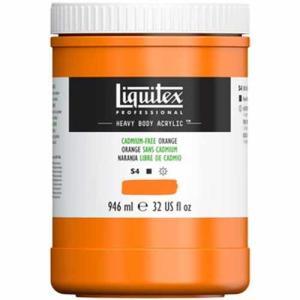 Liquitex Professional Heavy Body Acrylic Paint - (32oz/946ml) Cadmium-Free Orange