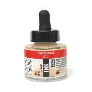 Royal Talens Amsterdam Acrylic Ink - (1oz/30ml) Naples Yellow Red Light