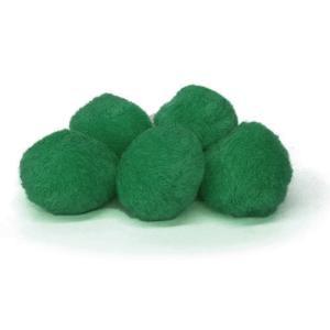 Pepperell Crafts Pom Poms 1? – (100 Pieces) Christmas Green