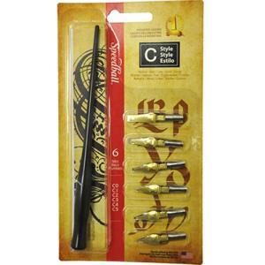 Speedball Pen Nib Set - (7 Pieces) Flat C Style