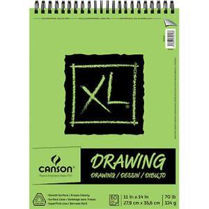 Canson XL Drawing Pad 11" x 14" - (60 Sheets, 70lb)