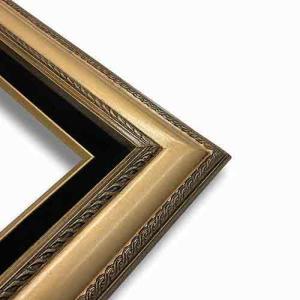 Econo Frame Tuscan Gold with Gold and Black Velvet Liner - 18" x 24"