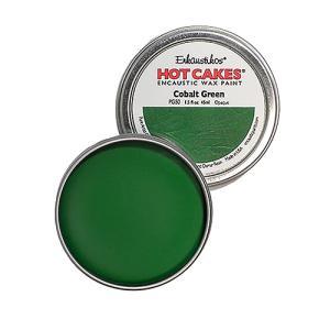 Enkaustikos Hot Cakes Encaustic Wax Paint - (1.5oz/45ml) Cobalt Green