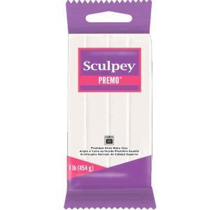 Sculpey Premo Oven-Bake Clay (1LB bar) - White