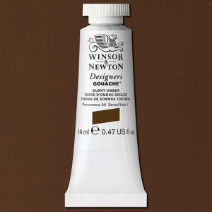 Winsor & Newton Designers Gouache  (0.47oz/14mL) Burnt Umber