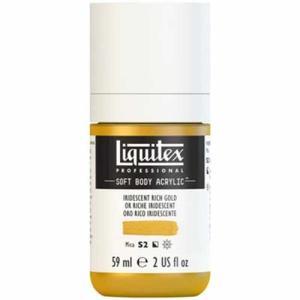 Liquitex Professional Soft Body Acrylic Paint - (2oz/59ml) Iridescent Rich Gold