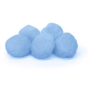Pepperell Crafts Pom Poms 1? – (100 Pieces) Sky Blue