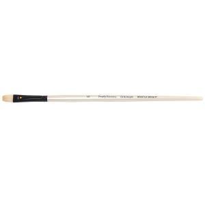 Daler Rowney Simply Simmons Oil/Acrylic Brush - Long Handle, Bristle Bright, Size 6  DR255141006