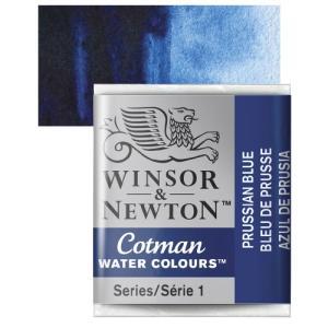 Winsor & Newton Cotman Half Pan Watercolor - Prussian Blue  0301538