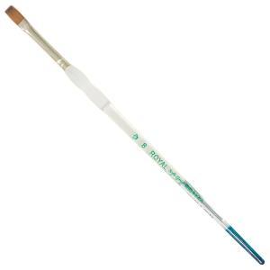 Royal Langnickel Soft-Grip Red Sable Brush - Short Handle, Bright #8