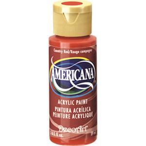 DecoArt Americana Acrylic Paint - (2oz/59ml) Country Red