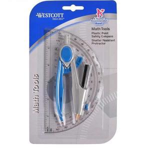 Westcott 2pc Compass & Protractor Set 14558