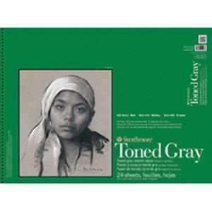 Strathmore 400 Series Toned Gray Sketch Paper (412) 18"x24" - (24 sheets, 80lb) Wire Bound