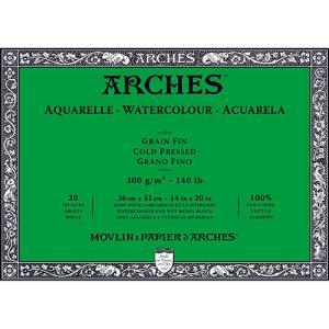 Arches Watercolor Cold Press Block 14" x 20" - (20 Sheets, 140lb)