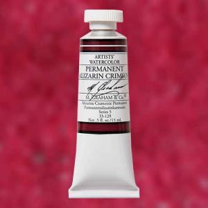 M. Graham & Co. Watercolor Paint – (0.5oz/15ml) Permanent Alizarin Crimson