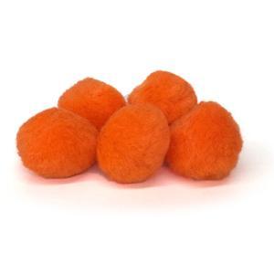 Pepperell Crafts Pom Poms 1? – (100 Pieces) Orange