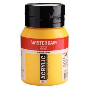 Royal Talens Amsterdam Acrylic Paint - (16.9oz/500ml) Azo Yellow Medium