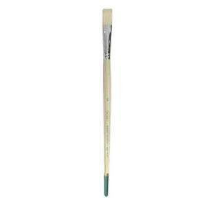 Daler Rowney Robert Simmons Signet Bristle Brush - Flat, Long Handle, Size 8  DR222144008