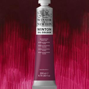 Winsor & Newton Winton Oil Colour Paint - (6.75oz/200ml) Quinacridone Deep Pink