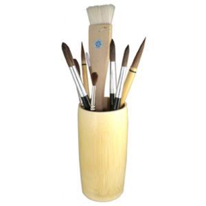 Yasutomo Bamboo Brush Holder, Small 6"