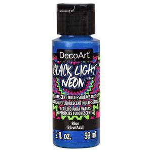 DecoArt Black Light Neon Acrylic Paint - (2oz/59ml) Blue